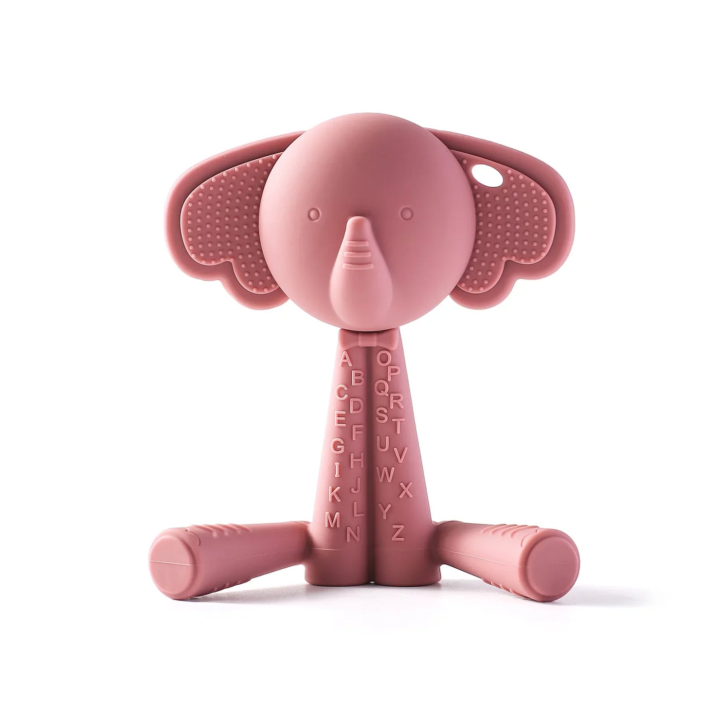 Baby Silicone Teether Toy - Cartoon Rattle Gum Relief Infant Teething Accessory for 0-12 Months