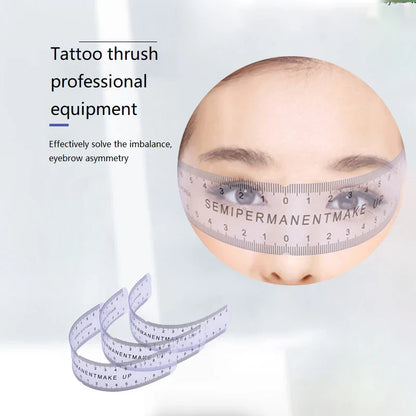 Reusable Eyebrow Mapping Ruler - Microblading Guide Stencil & Precision Makeup Measuring Tool