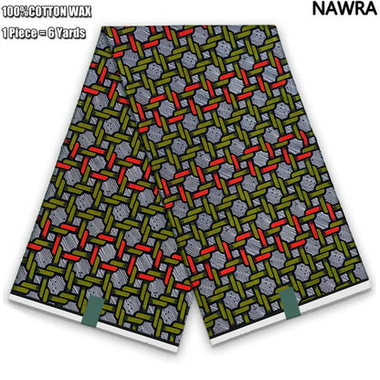 2026 African Real Wax Print Fabric - 100% Cotton Ghana Style Soft Ankara Pagne