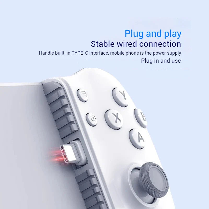 Memo S3 Gamepad Type-C Mobile Controller – Hall Effect Stretching Handle, Joystick for Android, PS Cloud Game, Customized