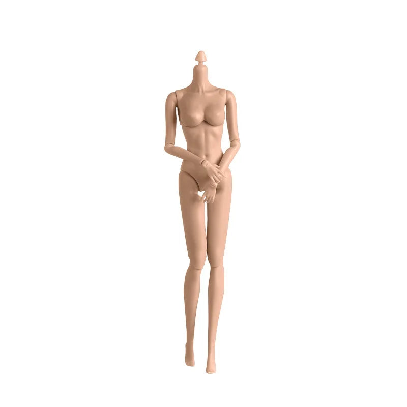 29cm 1/6 Doll Body Accessories – Flat-Foot Replacement Legs for Supermodel Dolls, DIY Dress-Up Toy in White, Normal & Tan Skin