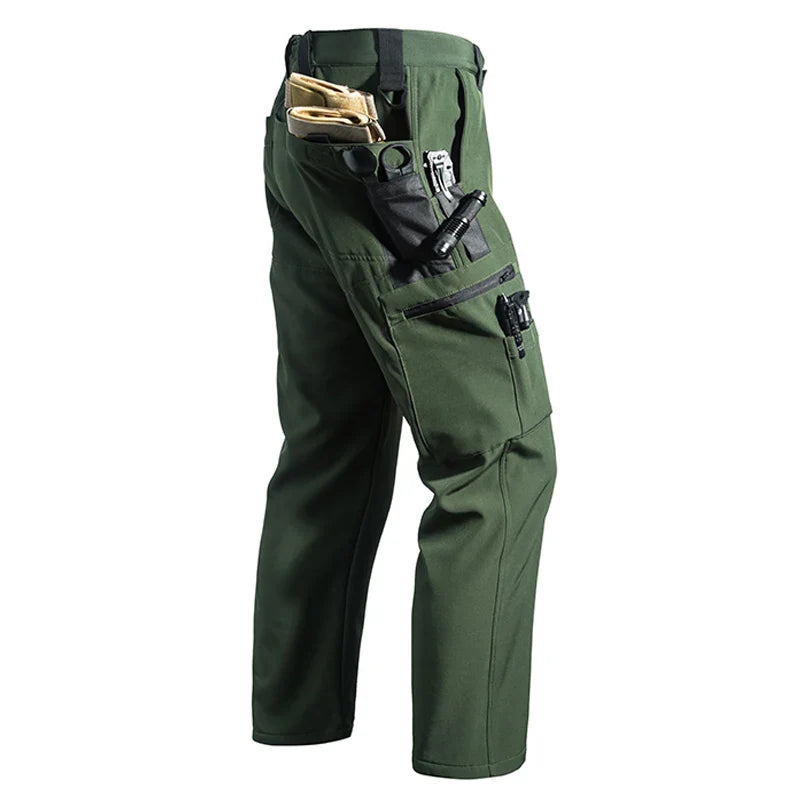 Men’s Fleece Softshell Cargo Pants M–5XL – Winter Outdoor Hiking, Fishing, Climbing & Camping Tactical Trousers