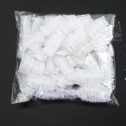 100Pcs Disposable Hairdressing Earmuffs - Clear Ear Covers for Ear Protection, Hair Dye & Color Styling Tool