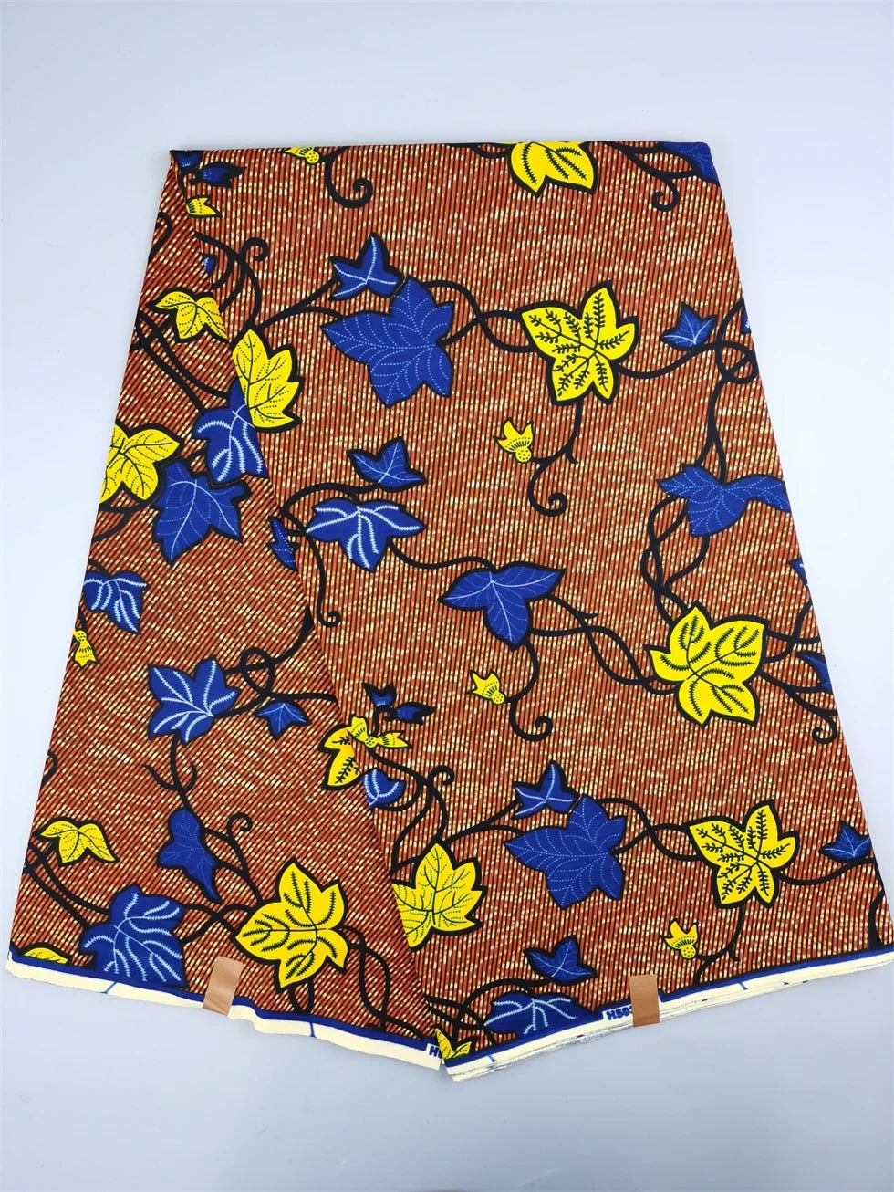 Guaranteed Original African Wax Fabric - 100% Cotton Real Ankara Print 6 Yards for Wedding Dresses & Sewing