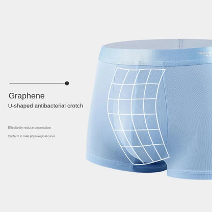 4PCS Men's Ice Silk Boxer Shorts – Breathable, Sexy, Thin Underwear in Sizes L-6XL
