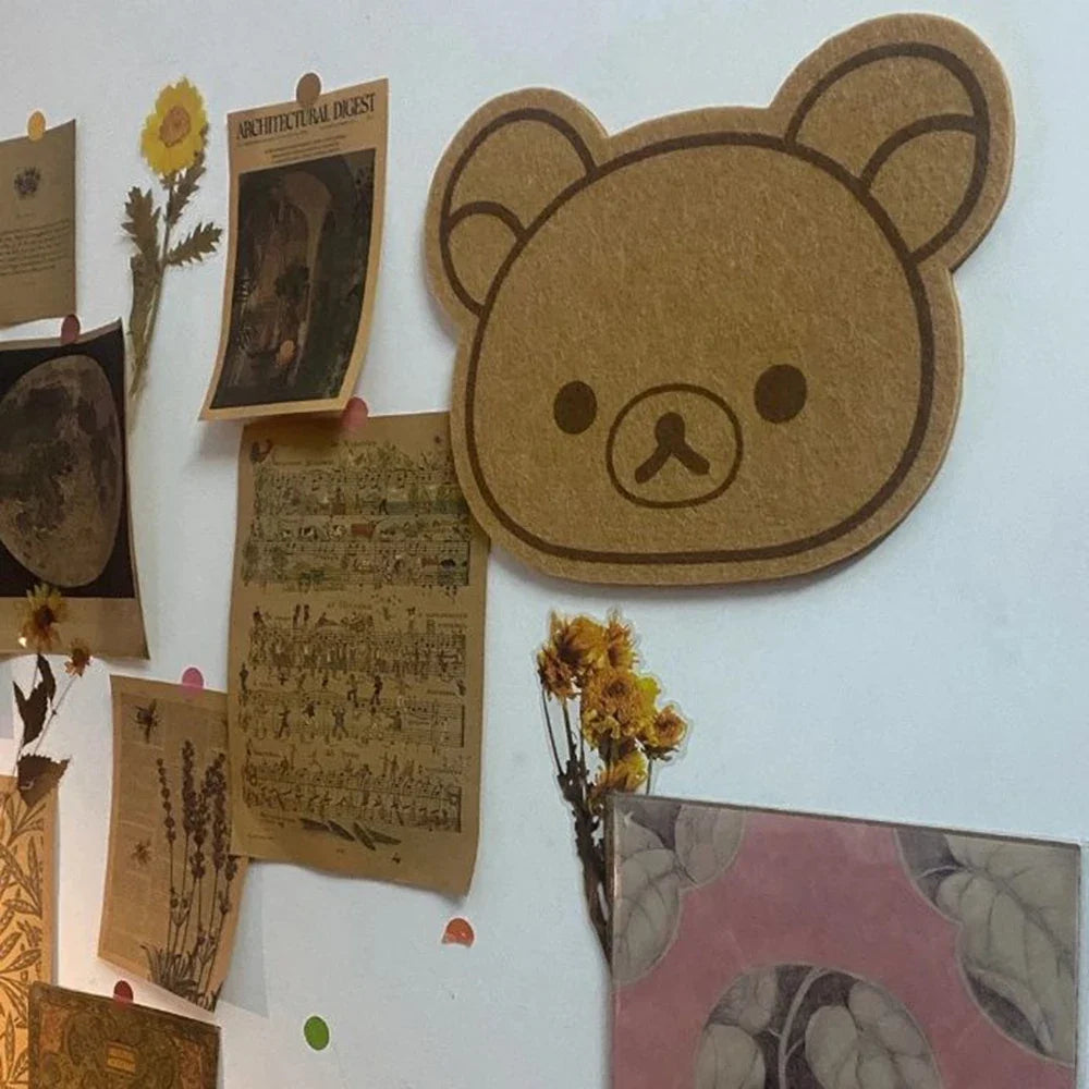 Cartoon Felt Message Board - Cute No-Drill Wall Decor & Photo Display for Dorms and Home