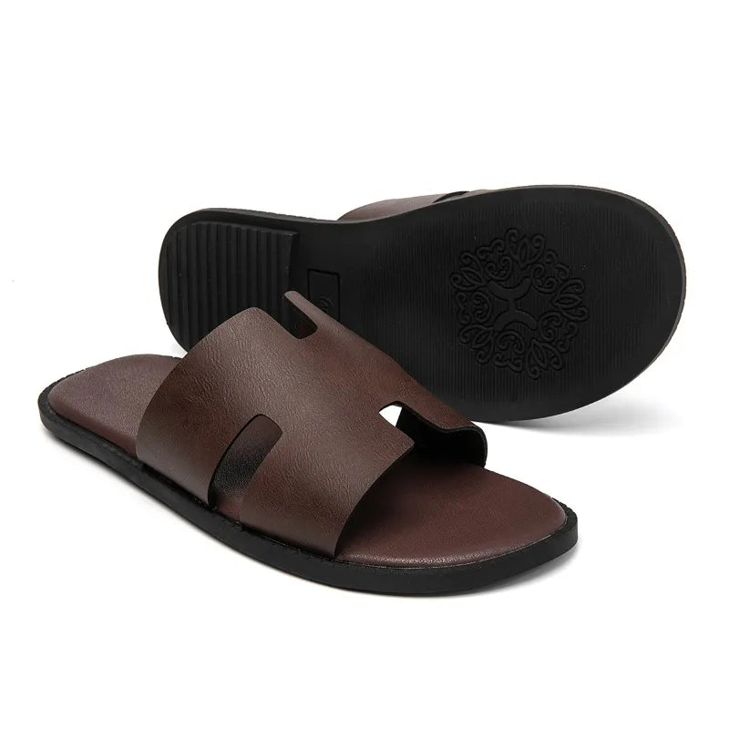 Men's Non-Slip Casual Sandals - Lightweight Wear-Resistant Daily Bathroom & Outdoor Cool Slippers