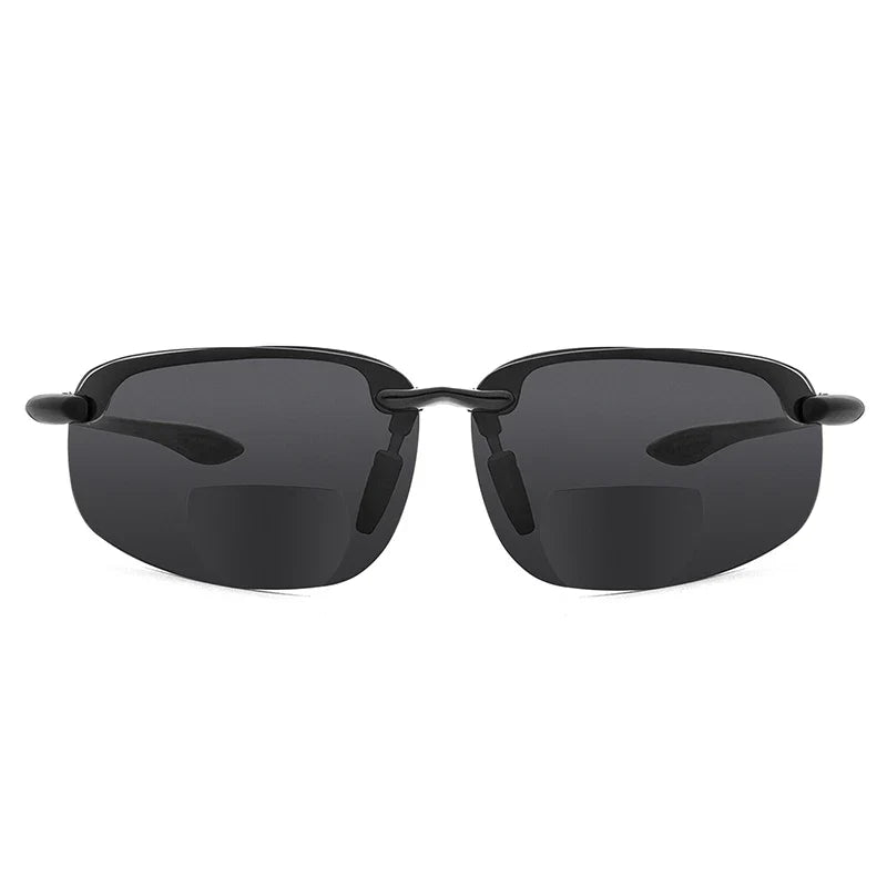 MAXJULI Bifocal Sunglasses for Men & Women - Ultra Lightweight TR90 Frame, UV Protection & Sun Reading Glasses (8001)