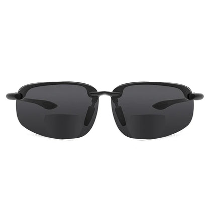 MAXJULI Bifocal Sunglasses for Men & Women - Ultra Lightweight TR90 Frame, UV Protection & Sun Reading Glasses (8001)