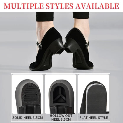 Girls’ & Women’s Dance Shoes - Black Cloth Ethnic Dance Shoes for Training, Practice & Grading Exams