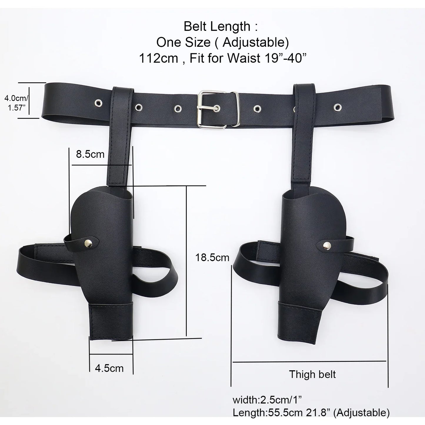 Ancient Tombs Lara Gun Holster Belt – Women’s Western Denim Cosplay Belt for Role-Playing & Costume Guns Holder