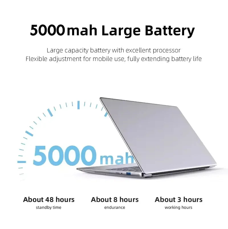 2026 Office Laptop 14.1" – Windows 11 Pro, Intel i7 8650U / Atom A3950, 12GB RAM, 1–2TB SSD, Gaming Notebook PC
