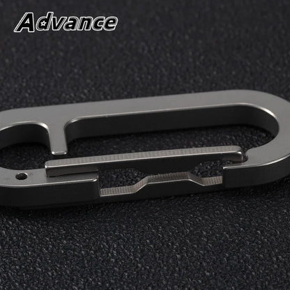 Titanium Alloy Key Ring - Multifunctional Outdoor EDC Keychain Buckle Tool Accessory