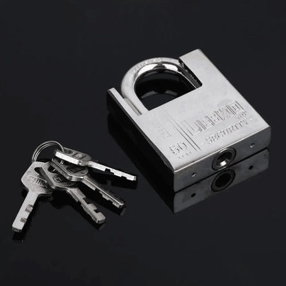 Keyed Padlock – Waterproof & Antirust Multifunctional Anti-Theft Lock, Pry Door & Window Security Lock