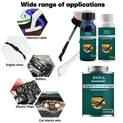 Liquid Electrical Tape Sealant | Insulation Paste & Fix Line Glue for Wires, Cables & Home Use