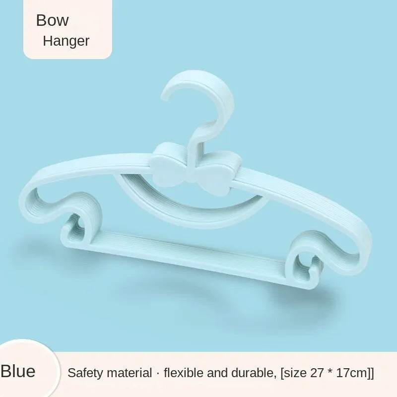 Baby Clothes Hangers – 10PCS Cute Kids Hanger Clips for Closet & Display