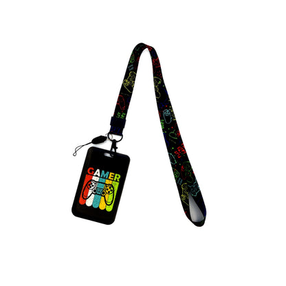 Vintage Tape ID Card Holder with Hanging Rope – Mobile Phone & Chest Card Lanyard