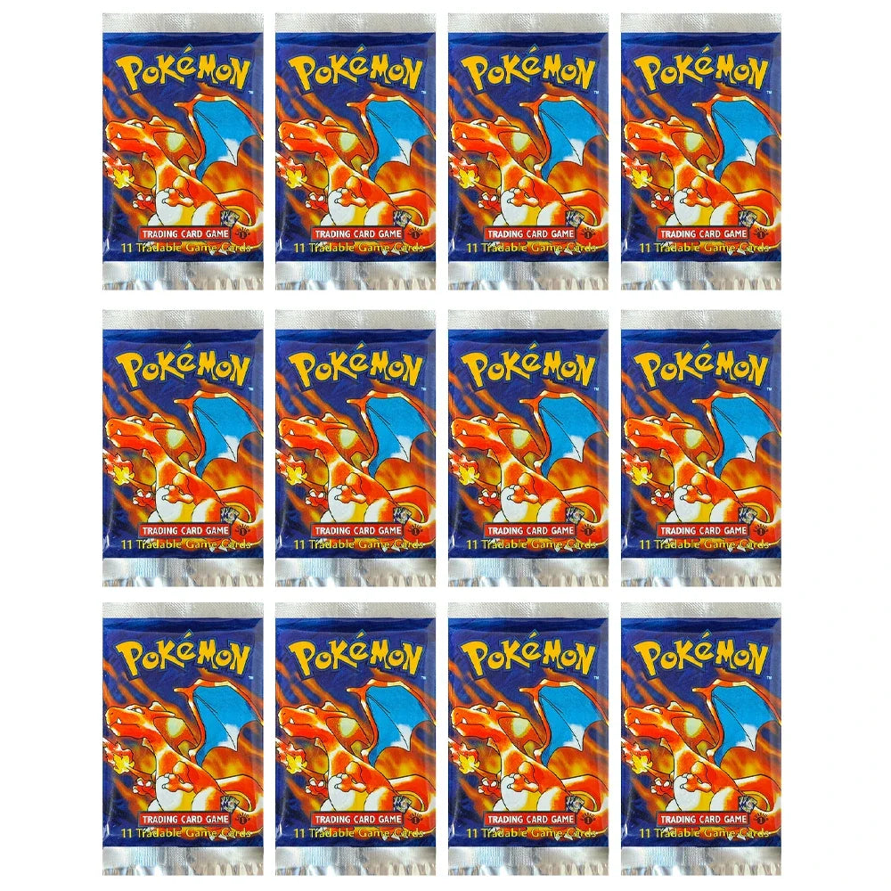 Pokémon Booster Packs Base Fossil Jungle - 11 Cards Per Pack & 36 Pack Booster Box Proxy Game Cards Collection