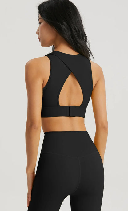 INLUMINE Anti-Light Sports Bra – Backless Yoga & Gym Fitness Top for Women
