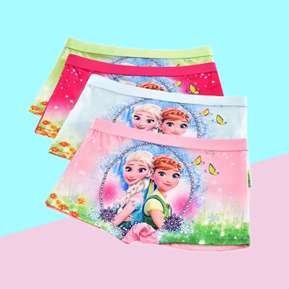 New Girl Underwear Set – Anna Elsa Princess Cartoon Kids Panties, 2-7 Years, Comfortable Briefs for Girls