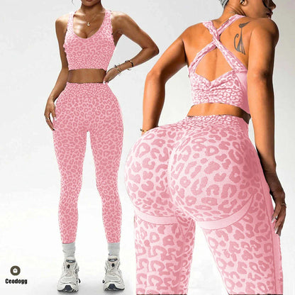 Women’s One-Piece Pad Jumpsuit Yoga Set – Flared Scrunch Workout Pants & Trendy Activewear XP10