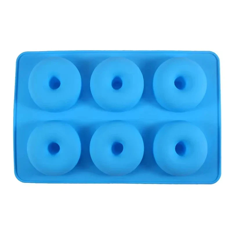 6-Hole Silicone Donut & Bagel Mold – Non-Stick Heat-Resistant Mini Cupcake & Doughnut Baking Pan Tool