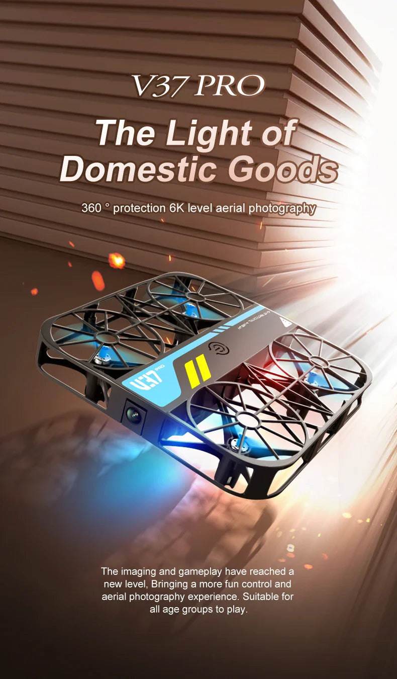 4DRC V37 Mini 8K Drone – Portable 4K HD WiFi FPV Quadcopter with Camera, RC Helicopter Toy & Family Gift