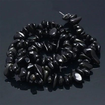 16 Inch Natural Stone Chip Beads - 5-8mm Irregular Crystal Agate Gravel Beads for DIY Bracelets & Jewelry Making