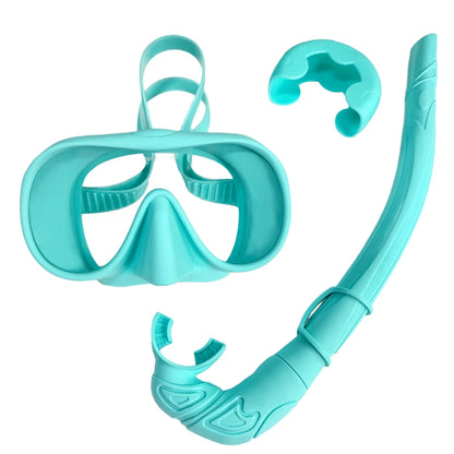 Soft Silicone Diving Snorkel - Portable Foldable Adult Snorkeling Gear for Freediving, Spearfishing & Swimming