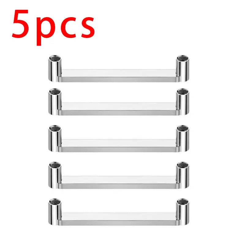 5pcs ASTM F136 Titanium Surface Barbells - 14G Implant Grade Internal Thread Dermal Skin Diver Piercing Jewelry