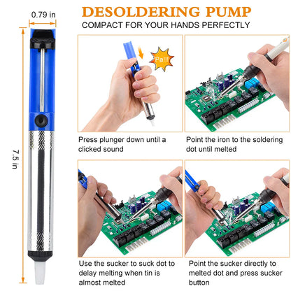 JCD 8898 2-in-1 Soldering Station 750W – Soldering Iron & Hot Air Gun for BGA SMD Phone Repair & Welding