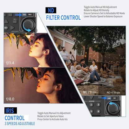 ZC-4 LANC Zoom Controller for Sony Camcorders - Professional Video Remote for Zoom, Focus, Iris, Recording, ND & White Balance Control