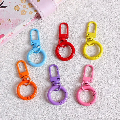 5/10/30pcs Lobster Clasp Key Rings - Colored Spring Buckle Hooks for DIY Jewelry, Keychains & Bag Accessories