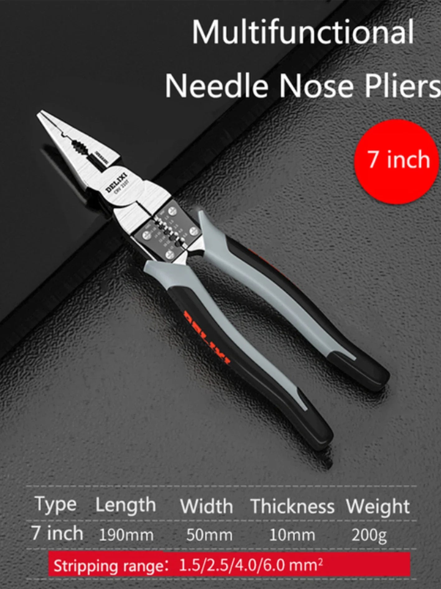Multifunctional Universal Diagonal & Needle Nose Pliers – Electrician Wire Cutters and Hand Tools