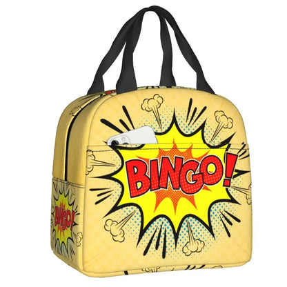 Bingo Queen Insulated Lunch Bag - Waterproof Thermal Cooler Tote for Work, Office & Picnics