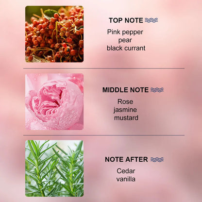 LASTAR Women's Rose Perfume — Long-Lasting Fragrance, 1.86fl.oz/55ml, Romantic Scent