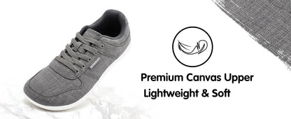 HOBIBEAR Unisex Barefoot Shoes – Lightweight Minimalist Walking Sneakers for Men & Women, Lace-Up Outdoor Running Shoes