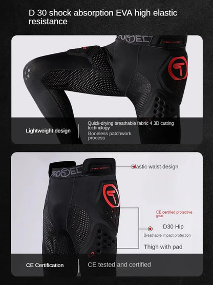 T Brand Motorcycle Racing Pants – Off-Road Hip Protection Anti-Drop Pants for Outdoor Riding & Track
