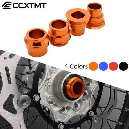 CNC Motorcycle Wheel Axle Hub Spacer Set – Front & Rear for KTM EXC/EXC-F/XC-W/XCF-W 125–530 (2008–2023) Durable Performance Parts