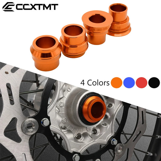 CNC Motorcycle Wheel Axle Hub Spacer Set – Front & Rear for KTM EXC/EXC-F/XC-W/XCF-W 125–530 (2008–2023) Durable Performance Parts
