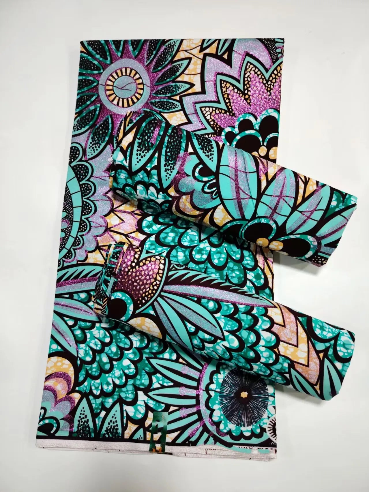 Original African Wax Print Fabric - 6 Yards 100% Cotton Nigerian Ankara Sewing Material