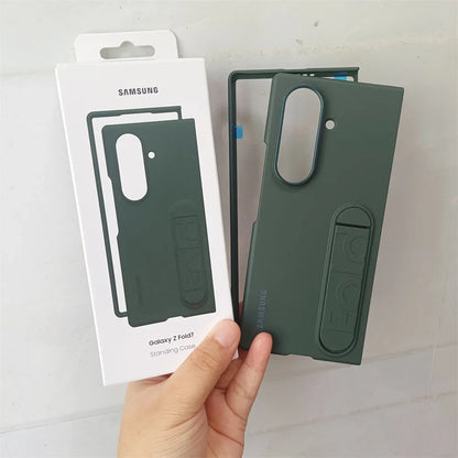 Samsung Galaxy Z Fold 7 5G Sensory Standing Phone Case — Foldable Bracket Hard PC Anti-Fall Shockproof Cover