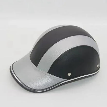 New Baseball Helmet Motorcycle Half Cap - Classic Bike & Scooter Helmet for Men & Women, Anti-UV Safety Hard Hat for Mountain Cycling