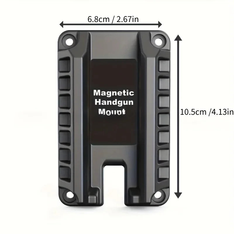 Magnetic Quick Draw Holster - Ultra Strong Concealed Mount Holder for Home, Wall & Desk Storage