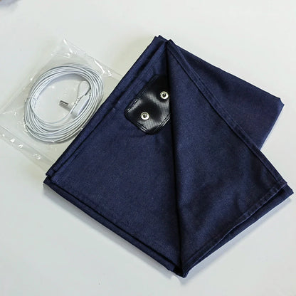 Earthing Floor Mat - Metallic Fiber Conductive Grounded Anti-ESD Radiation Protection Static Release Sheet for Faraday Cage