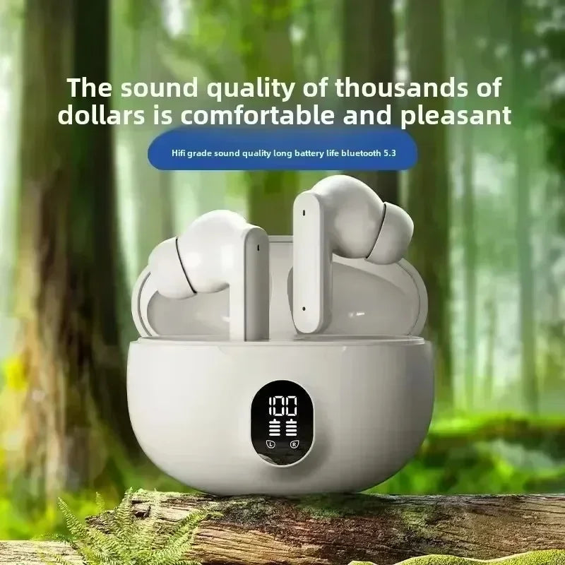 TWS Wireless Gaming Earbuds - Bluetooth Headphones with Microphone, Noise Reduction & HiFi Bass