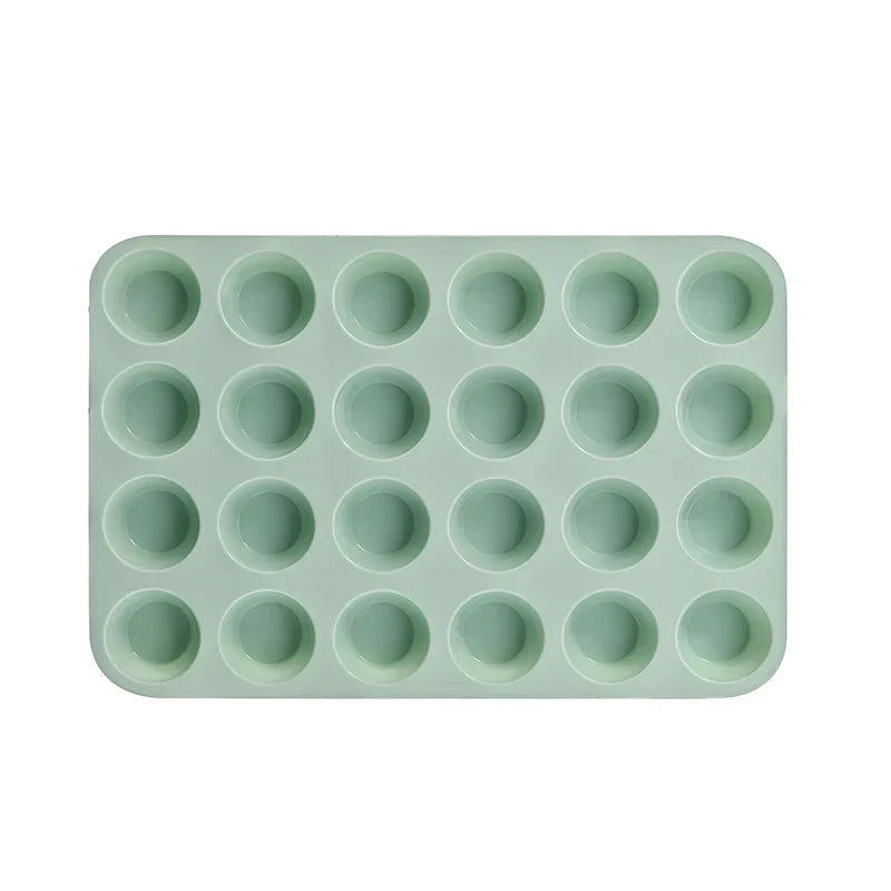 12/24 Hole Silicone Baking Mold - 3D Sphere Chocolate Mold Cupcake Muffin Cake Pan for DIY Dessert Kitchen Tools