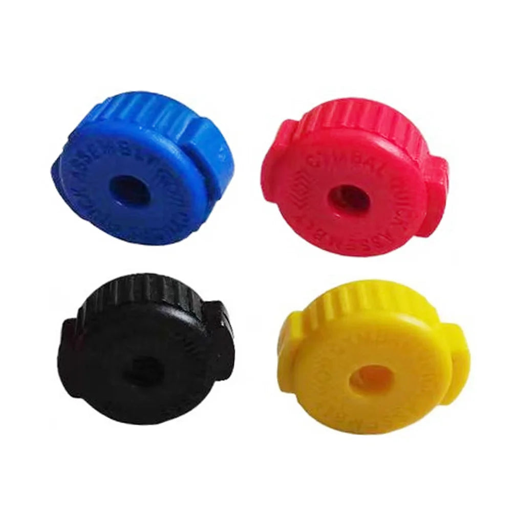6pcs Plastic Cymbal Mates - Quick Release Cymbal Nuts for 8mm Threaded Cymbal Stands Drum Accessories