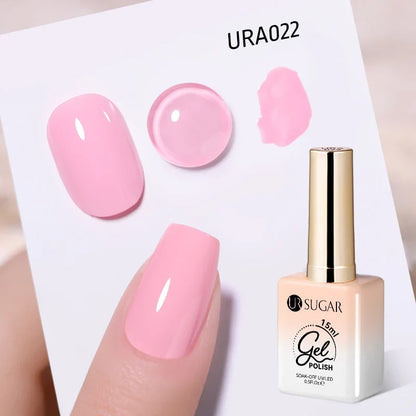 UR SUGAR Champagne Gold Silver Reflective Glitter Gel Nail Polish 15ml - Semi-Permanent Soak Off UV Manicure Art Varnish