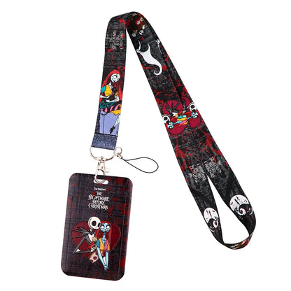 Cartoon Stitch Credential Holder Lanyard – Cute Neck Strap for Keychain, Pass & Credit Card Holder Accessories